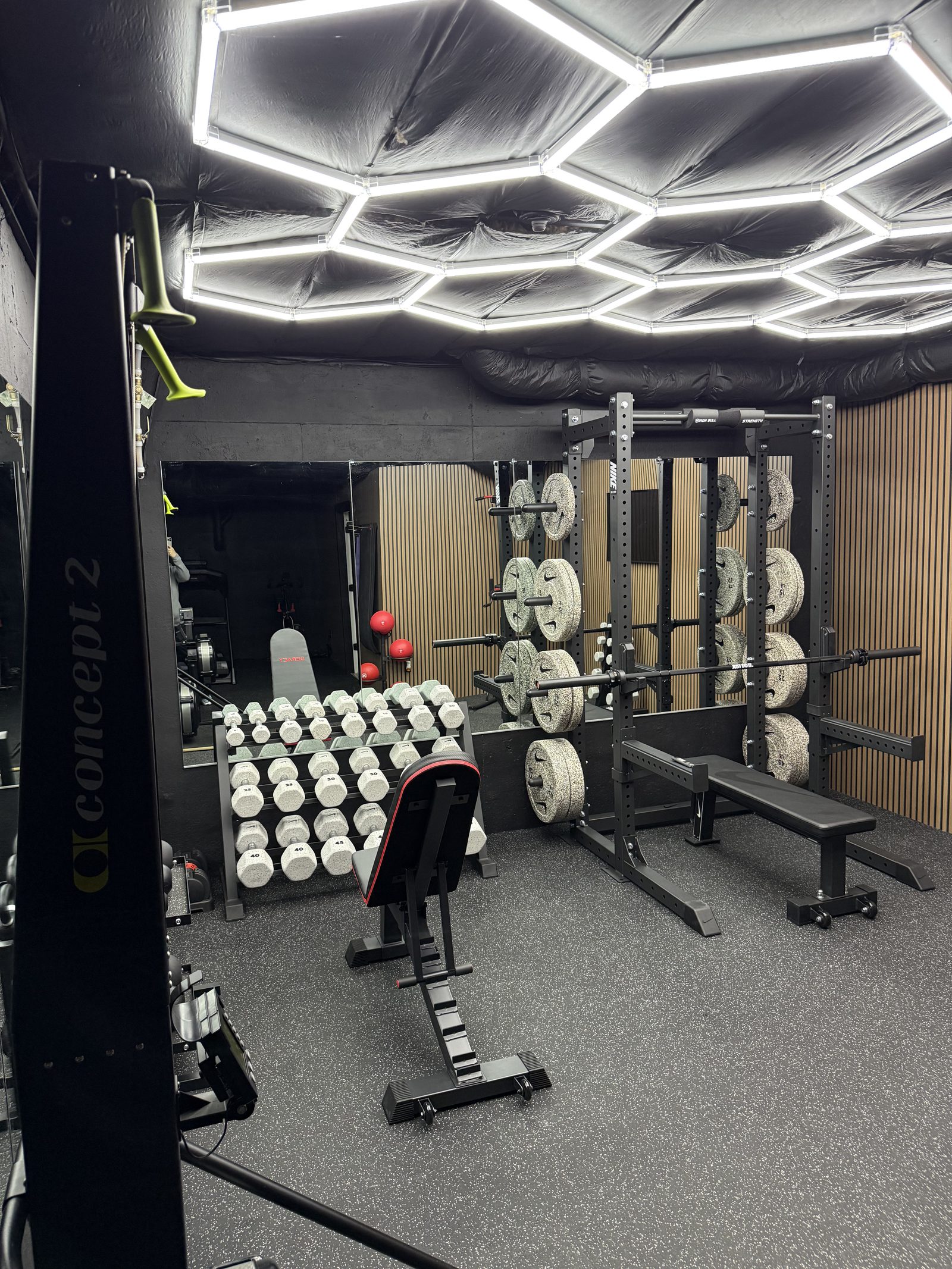 Home gym mirror